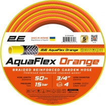 Шланг садовий 2Е AquaFlex Orange 3/4" 50м 4 шари 20бар -10…+60°C