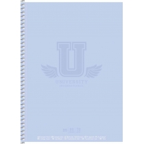 Коледж-блок, спiраль, В5/80арк., у клітинку, білий блок, 70г/м2, картон, мат. ламінація, Student