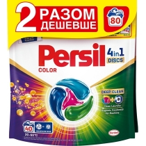 Набір дисків для прання ТМ Persil 4in1 Discs Color Deep Clean Duo 40+40 шт