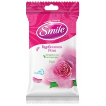 Серветки вологі Дейлі бурбонская троянда Smile 15 шт
