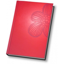 Щоденник напівдатований, А5, Vivella "Квітка", червоний