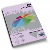 Папір кольоровий SINAR SPECTRA А4 80 г/м2, 100 арк., пастель, лілова