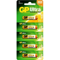 Батарейка GP Ultra Alkaline AAA 5 штуки в упаковці