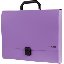 Портфель пластиковий A4 Economix на застібці, 1 відділення, фіолетовий