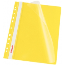 Швидкозшивач Esselte VIVIDA А4 з прозорим верхом і перфорацією,колір "жовтий", уп/10шт