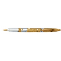 Ручка перьевая SZ.LEQI Crane, серебряная с позолотой