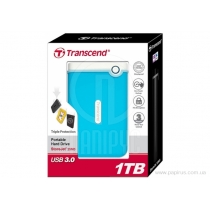 Жорсткий диск TRANSCEND 1TB TS1TSJ25M3B USB 3.0 StoreJet 2.5" M3 Blue