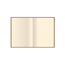 Діловий записник, Armonia, А5,м'яка обкладинка, білий з золотою полосою, кремовий нелінований блок
