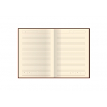 Діловий записник, Armonia, А5,м'яка обкладинка, золотий з білою полосою, кремовий блок