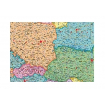 Карта. Україна і суміжних держав.Політико-адміністративна 215х158 см