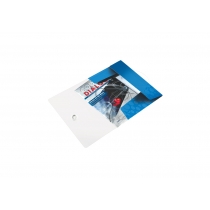 Папка-бокс А4 на резинці Leitz WOW, A4 PP на 150 арк., колір синій металік