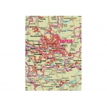 Карта. Украіна. Політико-адміністративна 272х193 см