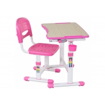 Комплект парта + стілець трансформери FUNDESK Piccolino II Pink