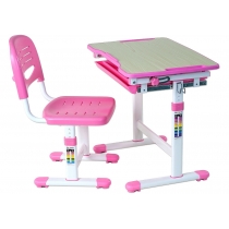 Комплект парта + стілець трансформери FUNDESK Piccolino Pink