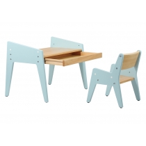 Комплект парта + стілець FUNDESK Omino Blue