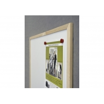 Дошка магнітно-маркерна, ТМ 2x3, EcoBoard, дерев’яна рамка, 60 x 40 см., колір білий