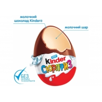 Яйце шоколадне Kinder-Сюрприз Дівчата 20 г