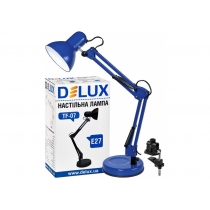 Лампа настільна  DELUX TF-07_E27 блакитний