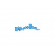 Дозатор мила-піни під картридж COLORED 0,55 л пластик блакитний