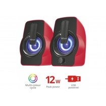 Комп.Акустика Trust Gemi RGB 2.0 Speaker Set Red USB