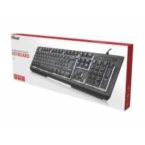 Клавіатура Trust Lito backlit multimedia keyboard, дротова, звичайна, чорна