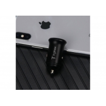 Автомобільний зарядний пристрій T-PHOX Zega 3.1A Dual USB Black