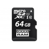 Карта пам'яті microSDXC 64Gb Goodram, кл.10 + SD адаптер