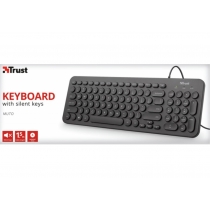 Клавіатура TRUST Muto Silent Keyboard модель 23090 чорний