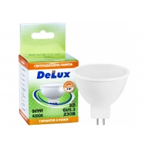 Лампа світлодіодна DELUX JCDR 5Вт 4100K 220В GU5.3 білий