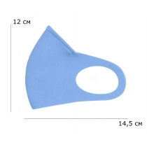 Маска Пітта RedPoint тканинна з фіксацією на переніссі Голубая, розмір XS