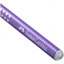 Олівець чорнографітнийGRIP SPARKLE фіолетовий тригранний