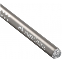Олівець чорнографітний GRIP SPARKLE срібло тригранний