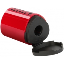 Чинка Faber-Castell Grip 2001 Mini з контейнером на один отвір синя / червона