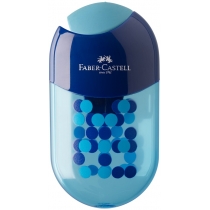 Чинка подвійна Faber-Castell TWO TONE з контейнером і гумкою кольорова