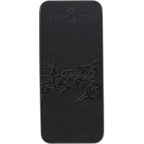 Подарунковий набір ручок Faber-Castell GRIP Edition в металевому пеналі чорний