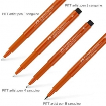 Набір ручок капілярних Faber- Castell PITT ARTIST PEN (S, F, M, B) колір сангина 4 шт