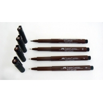 Набір ручок капілярних Faber-Castell PITT ARTIST PENS (S, F, M, B) колір чорний 4 шт