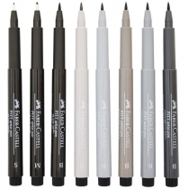 Набір ручок капілярних  Faber-Castell Pitt Artist Pens Manga Basic Set 8 кольорів