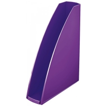 Лоток вертикальний Leitz WOW, пурпурний металік