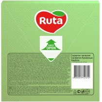 Серветки Ruta тришарові 33х33см зелені 20шт