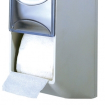 Тримач туалетного паперу на два рулони Mar Plast PRESTIGE , пластик білий