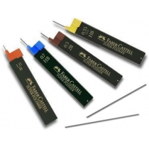 Грифель для механічного олівця Faber-Castell Super-Polymer Н (0,7 мм), 12 штук в пеналі