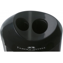 Подвійна точилка KOSMO Faber-Castell з контейнером чорна