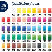 Олівці акварельні Faber-Castell Goldfaber Aqua 48 кольорів в металевій коробці