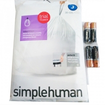 Відро для сміття Simplehuman напівкругле сенсорна FPP з кишенею для мішків сатин, 45л
