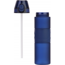 Пляшка для води, Optima, Stripe, 750 мл, темно-синя, без принта