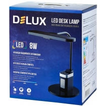 Лампа настільна світлодіодна DELUX TF-540 8 Вт LED 3000K-4000K-6000K Bluetooth колонка чорний