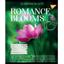 Зошит 96 аркушів, клітинка, "Romance blooms"