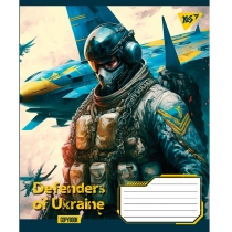 Зошит 48 аркушів, клітинка, "Defenders of Ukraine"