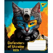 Зошит 48 аркушів, клітинка, "Defenders of Ukraine"